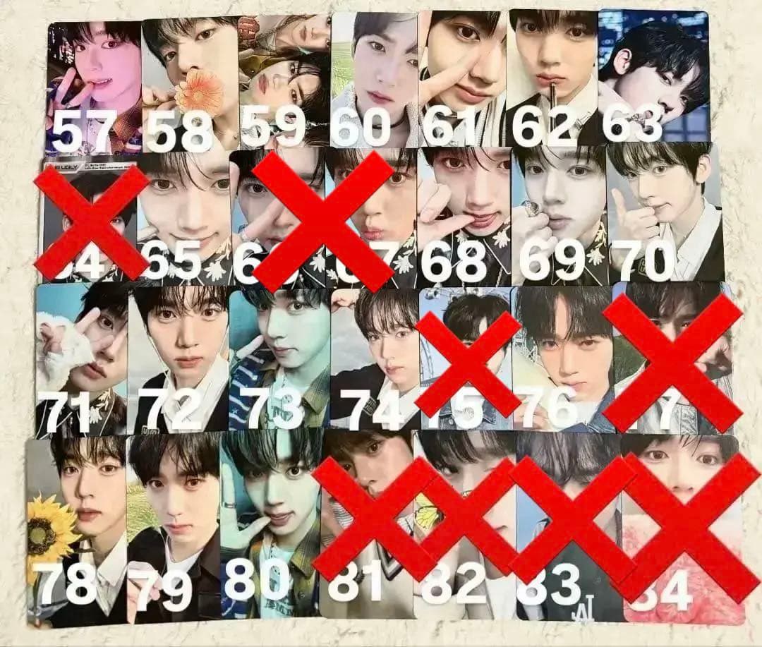 【画像6枚目まで有】zb1 ユジン 特典 封入 トレカ バラ売り ページ