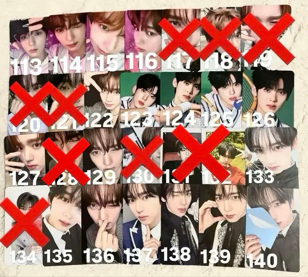 【画像6枚目まで有】zb1 ユジン 特典 封入 トレカ バラ売り ページ