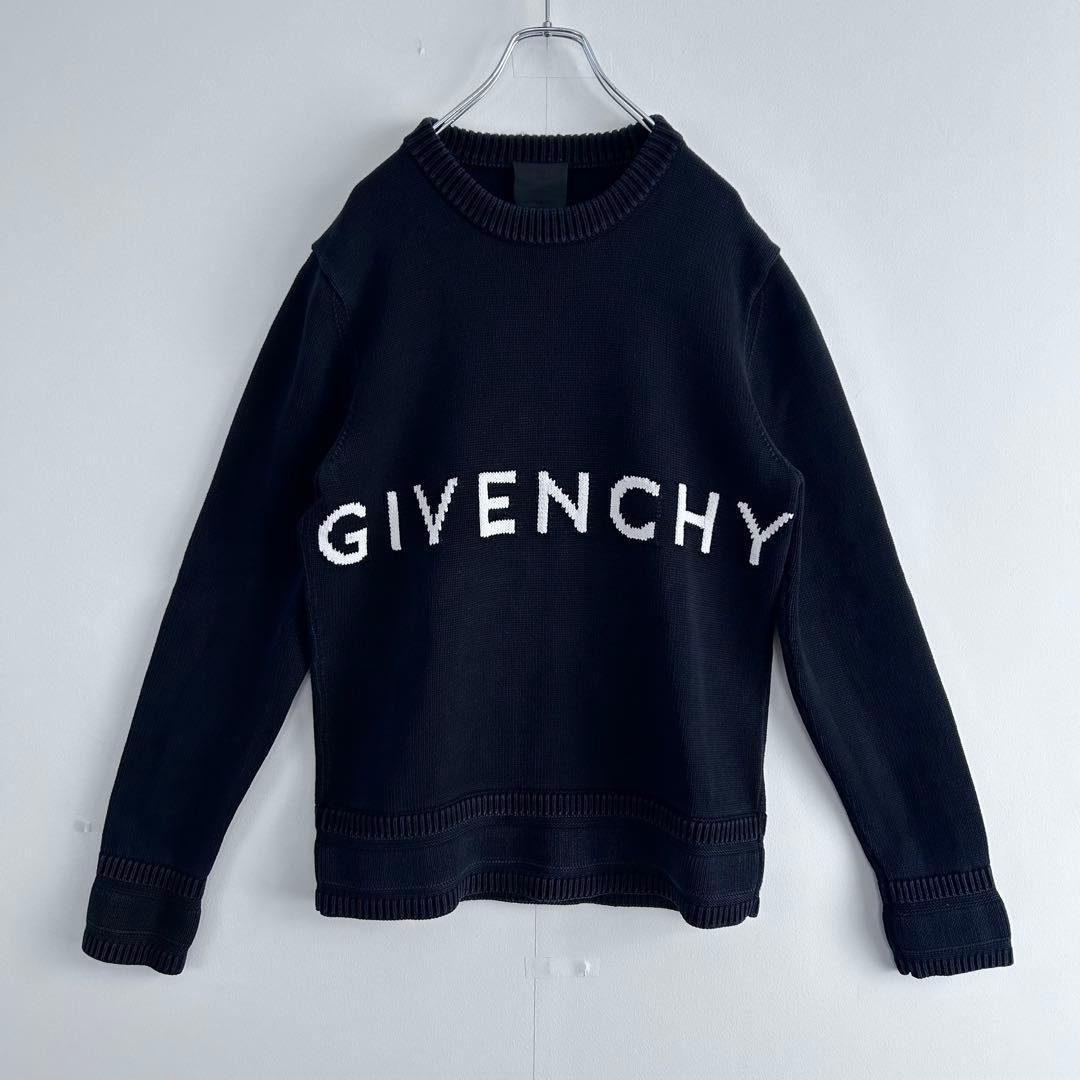 人気デザイン☆Givenchyジバンシィ 4Gロゴニットセーター黒M
