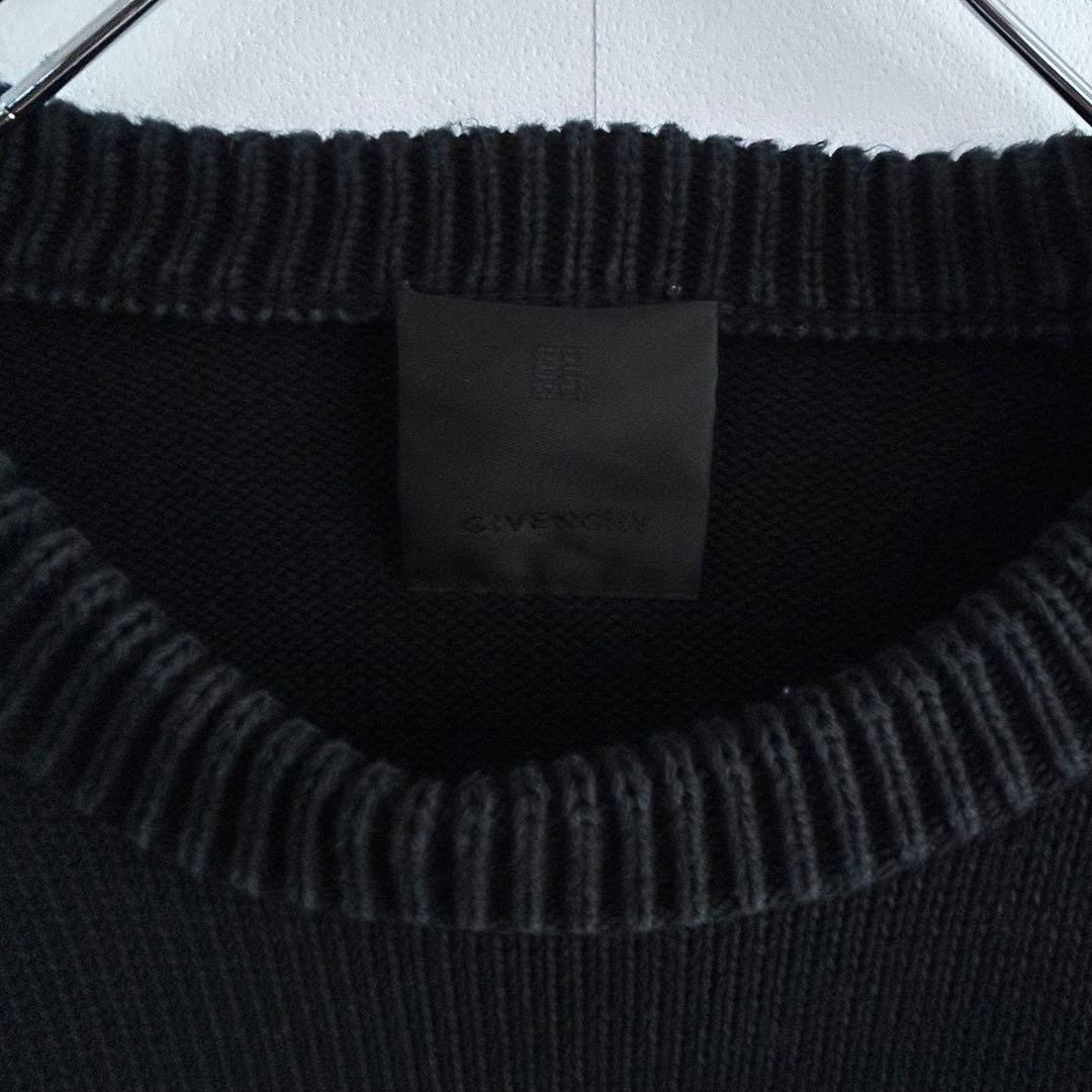 人気デザイン☆Givenchyジバンシィ 4Gロゴニットセーター黒M