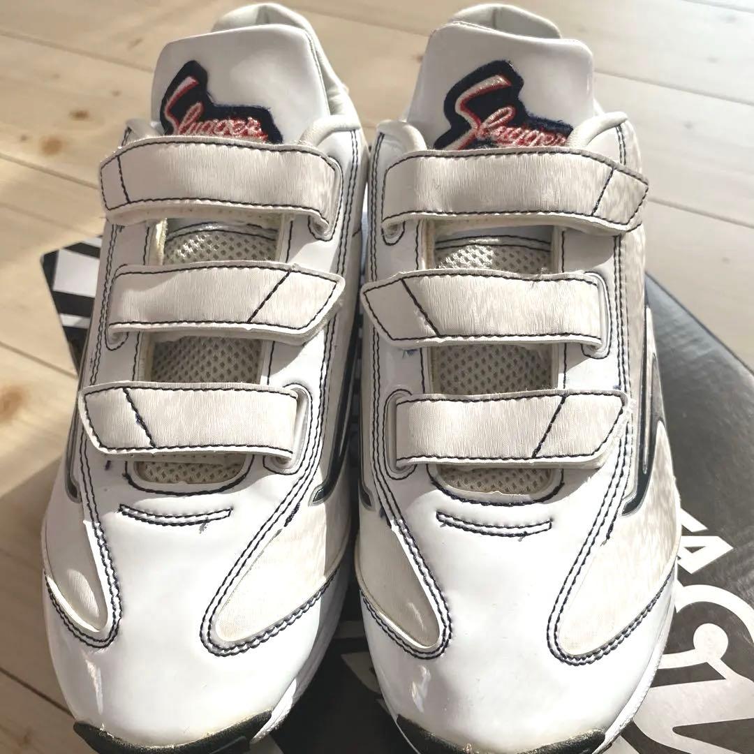 久保田スラッガー トレーニングシューズ ホワイト/ネイビー 25.0cm野球