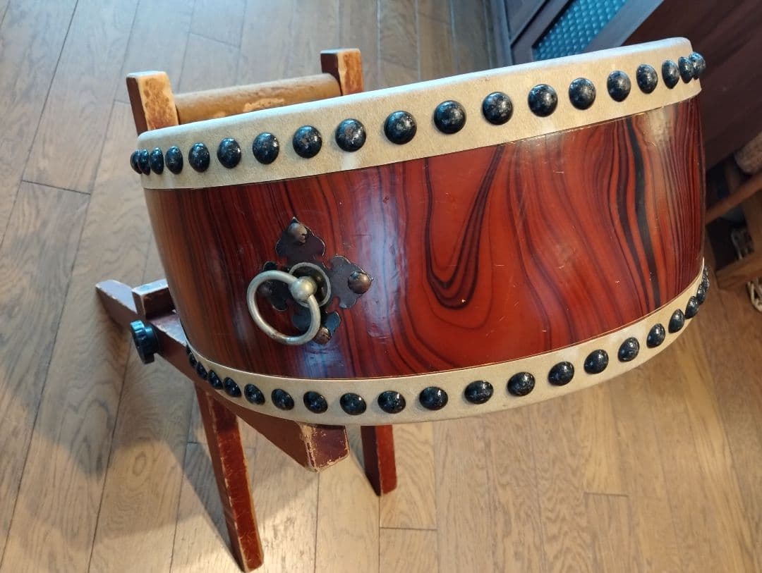 和太鼓 直径約40cm スタンド▪️バチ付き