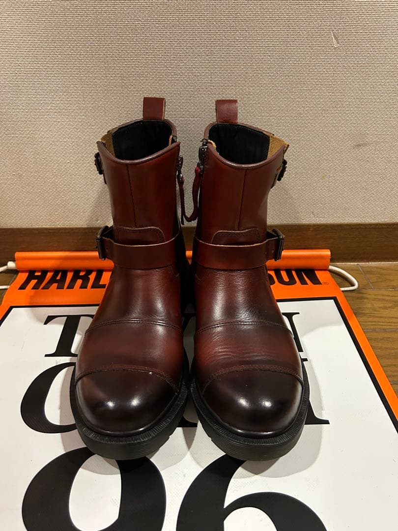 DEGNER ブラウンレザーエンジニアブーツ