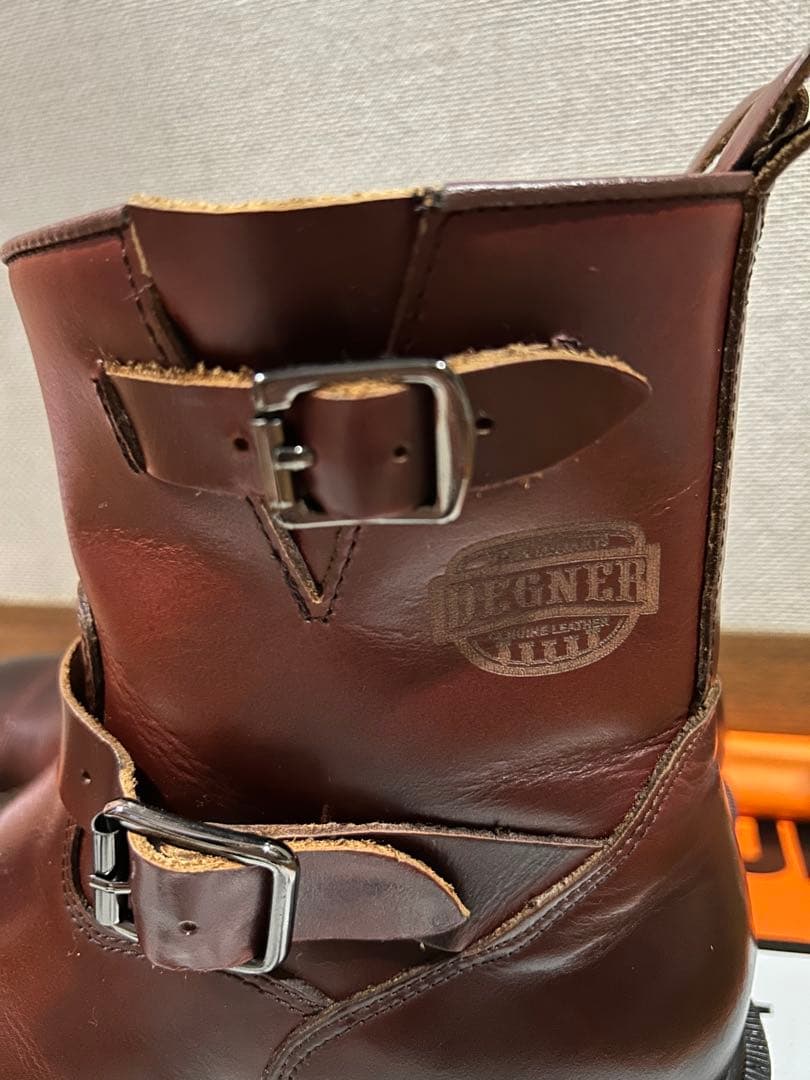 DEGNER ブラウンレザーエンジニアブーツ