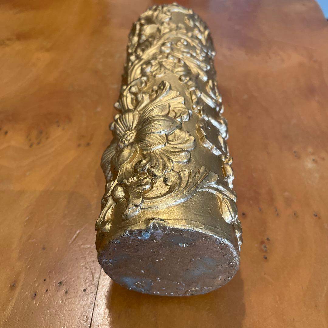 大きなキャンドル　ゴールド