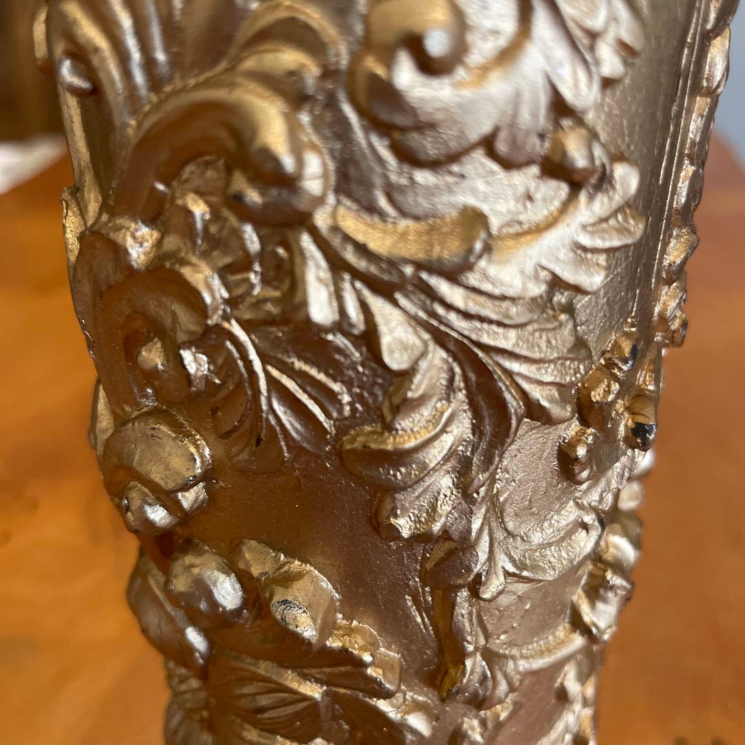 大きなキャンドル　ゴールド