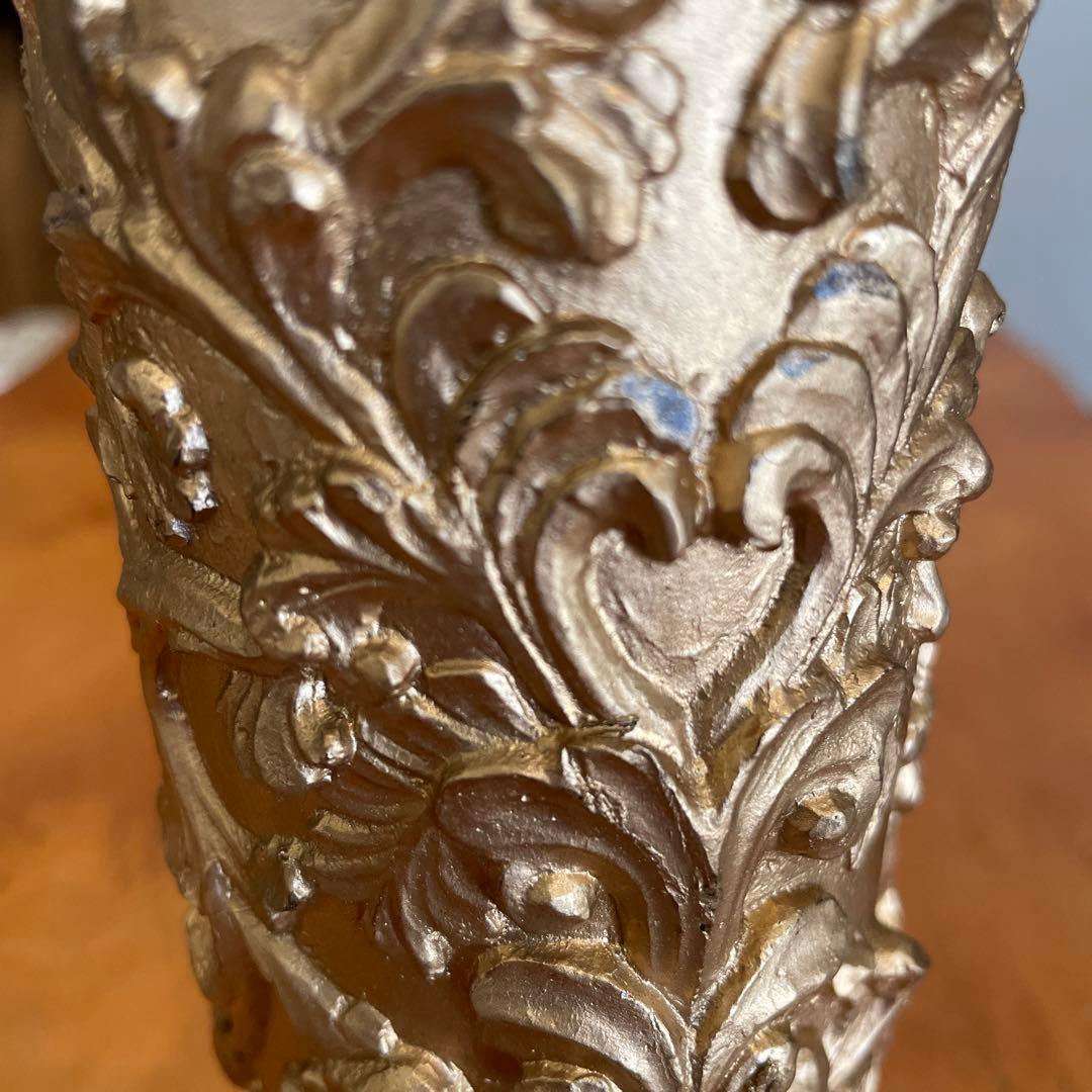 大きなキャンドル　ゴールド