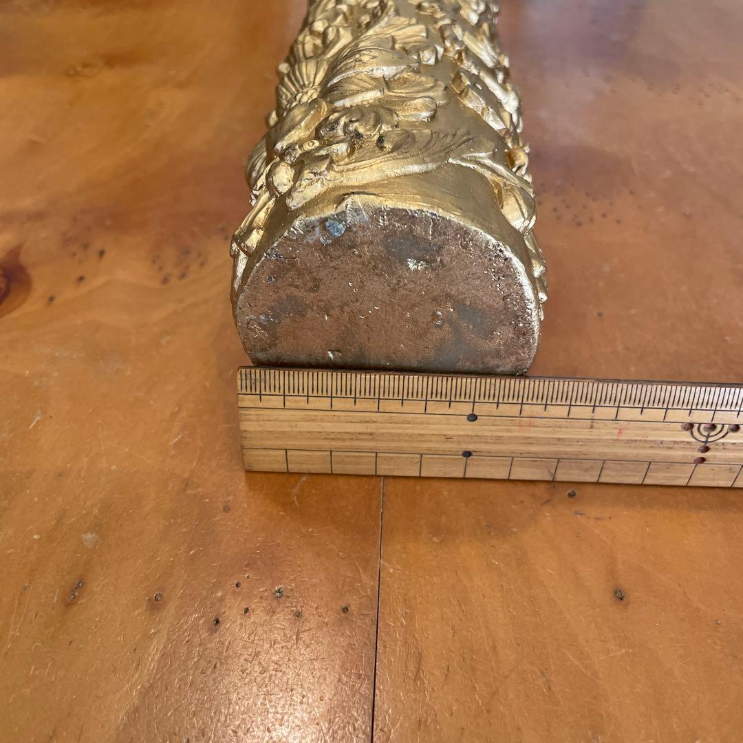 大きなキャンドル　ゴールド