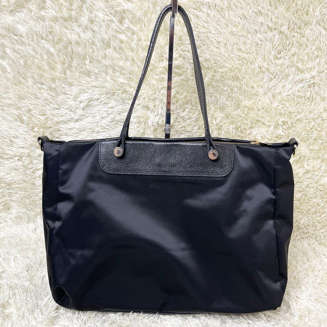 ★完売品★ラシット今期A4入るポケット多数三層構造メタルロゴ2wayバッグ