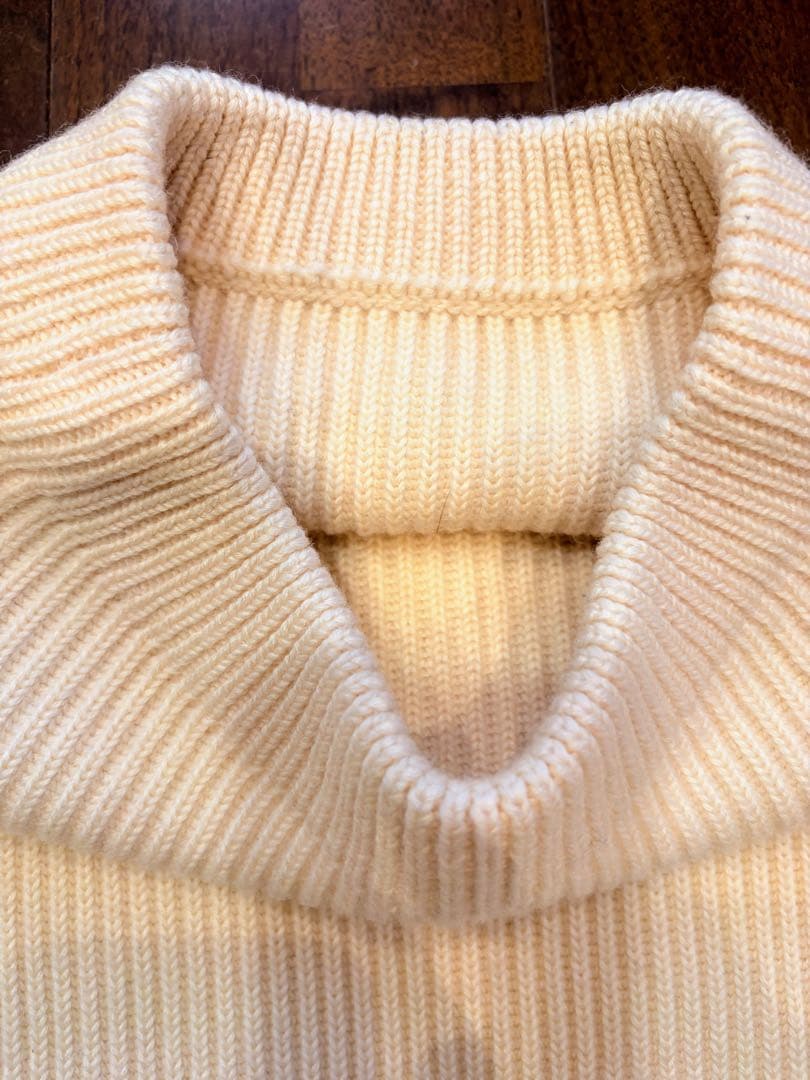 アンデルセンアンデルセン 5G クルーネックニット オフホワイト L