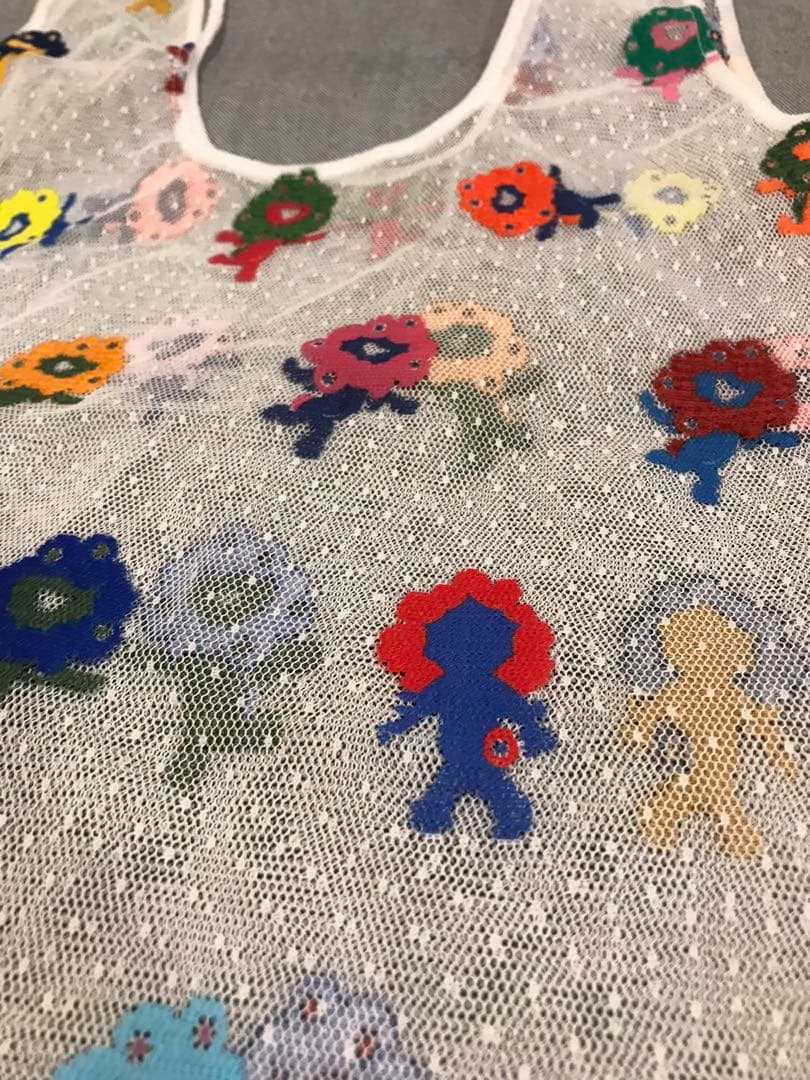 万博　ミャクミャク　レースエコバッグ　カラフル