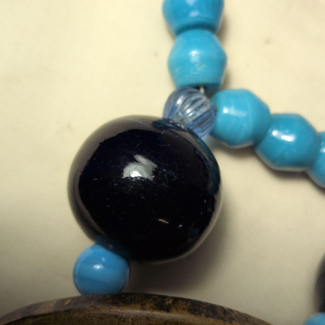 アイヌ　タマサイ　首飾り　とんぼ玉　ガラス玉