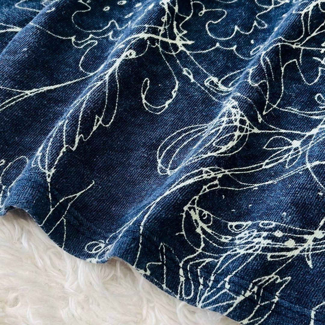 ヨーガンレール トップス チュニック フレア Aライン 染め 麻 ラミー M 花