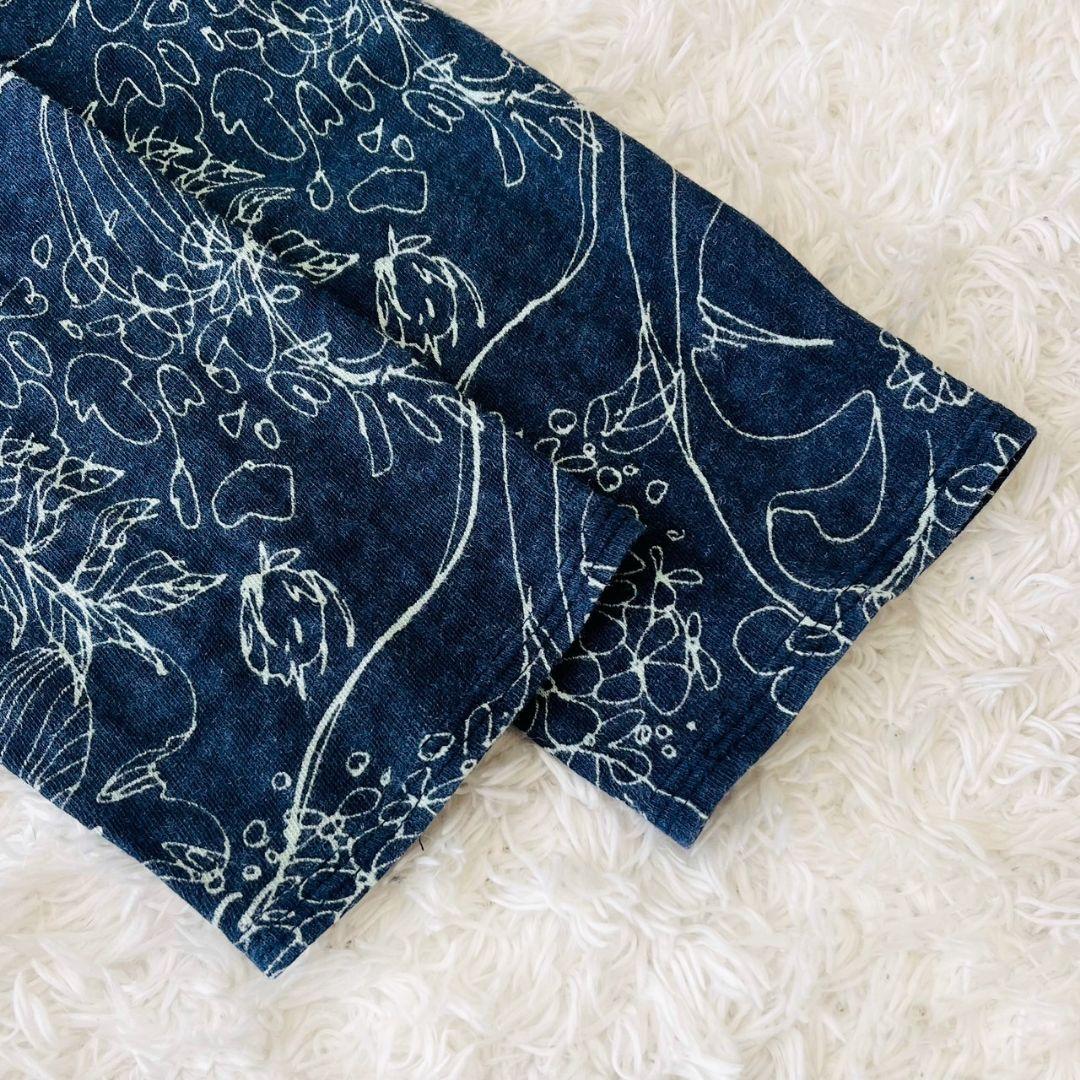 ヨーガンレール トップス チュニック フレア Aライン 染め 麻 ラミー M 花