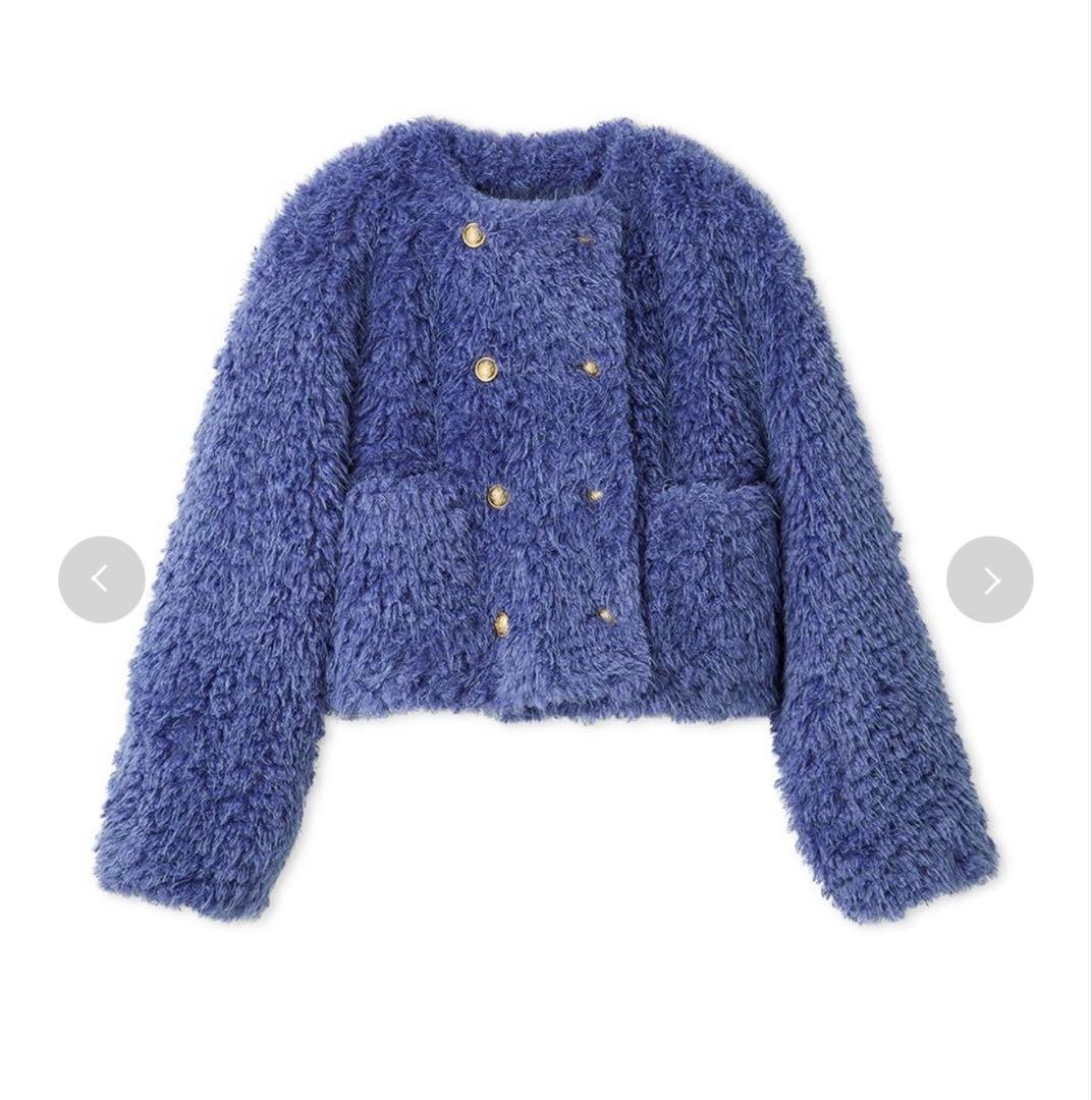 MilaOwen 金釦フェイクファー短丈ジャケット 未使用