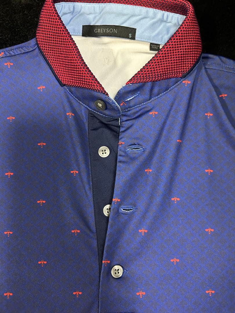 GREYSON ネイビー ポロシャツ Sサイズ