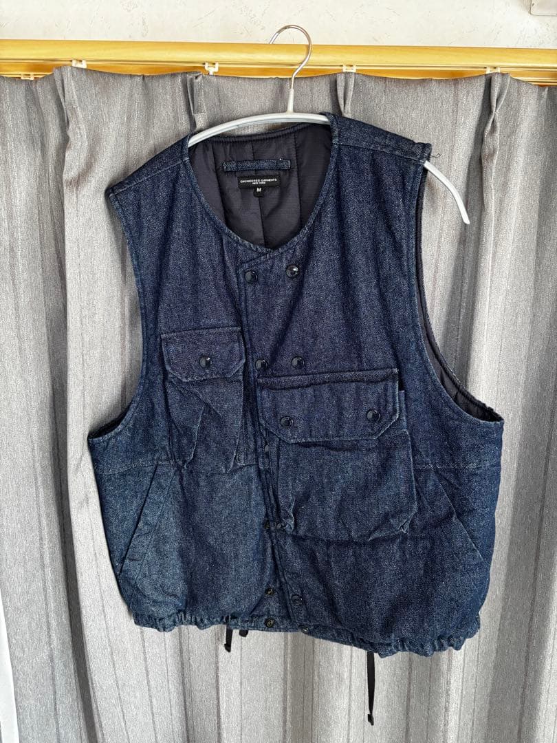エンジニアドガーメンツ　カバーベスト　(デニム・プリマロフト)