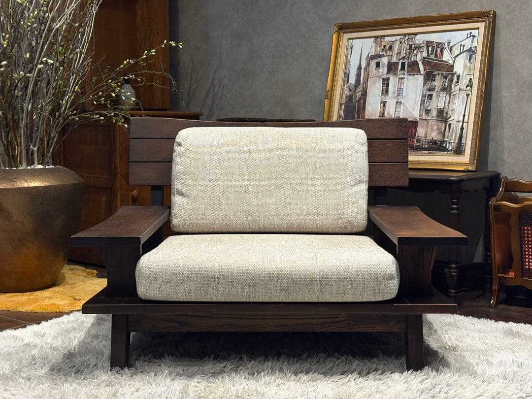 NITORI ニトリ　アカツキ　ラウンジソファ　1人掛ソファ　ビンテージ　SG