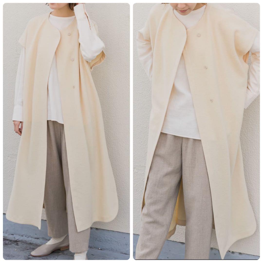 かぐれ kagure ウールミルドロングワンピース ジレ ロング ベスト はおり