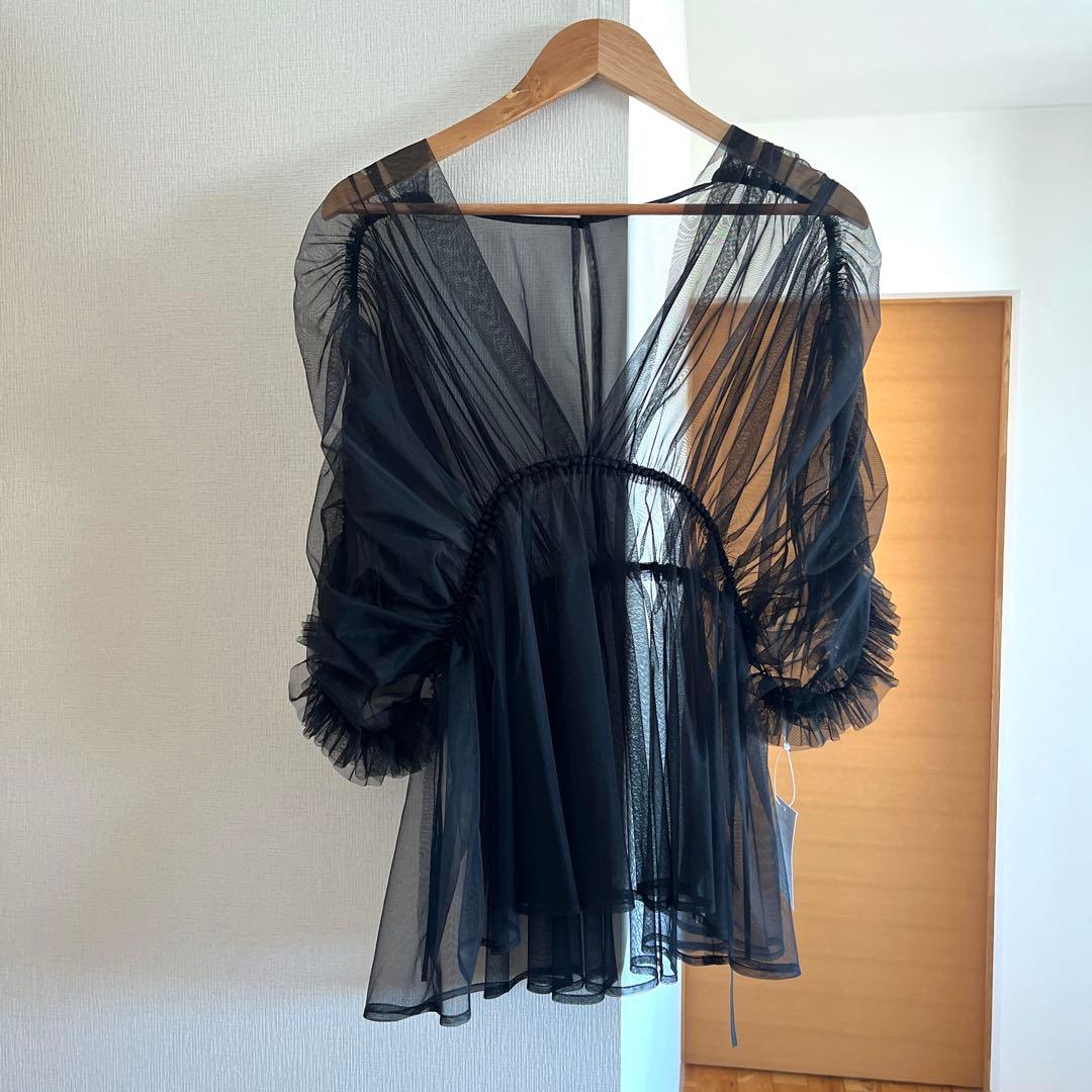 【美品】LLサイズ　デザインチュールボレロ＋ロング丈ワンピースドレス