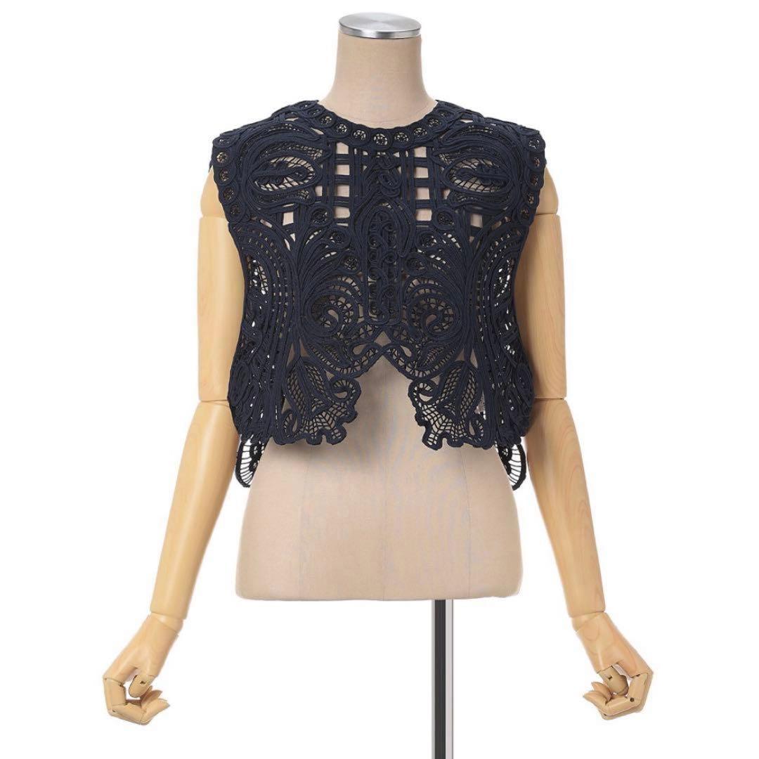 1/15まで mame Cord Embroidery Vest コード刺繍