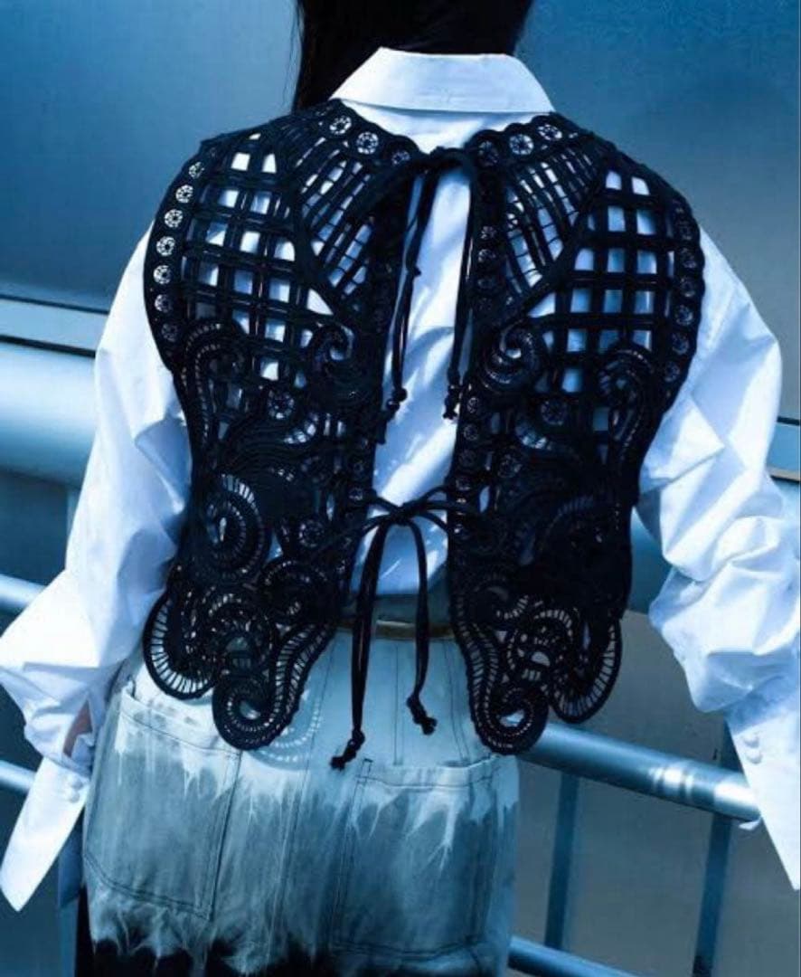 1/15まで mame Cord Embroidery Vest コード刺繍