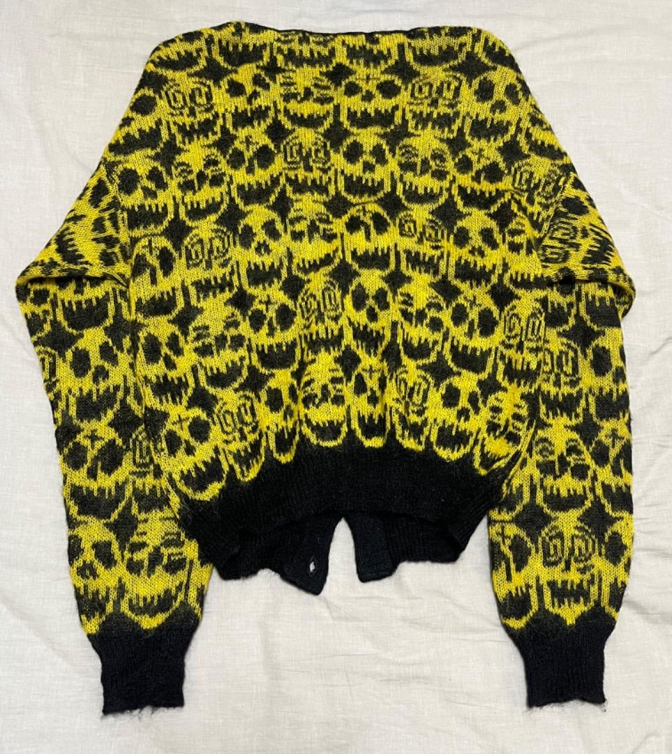 JEREMY SCOTT ジェレミースコット ドクロ柄 ノーカラージャケット