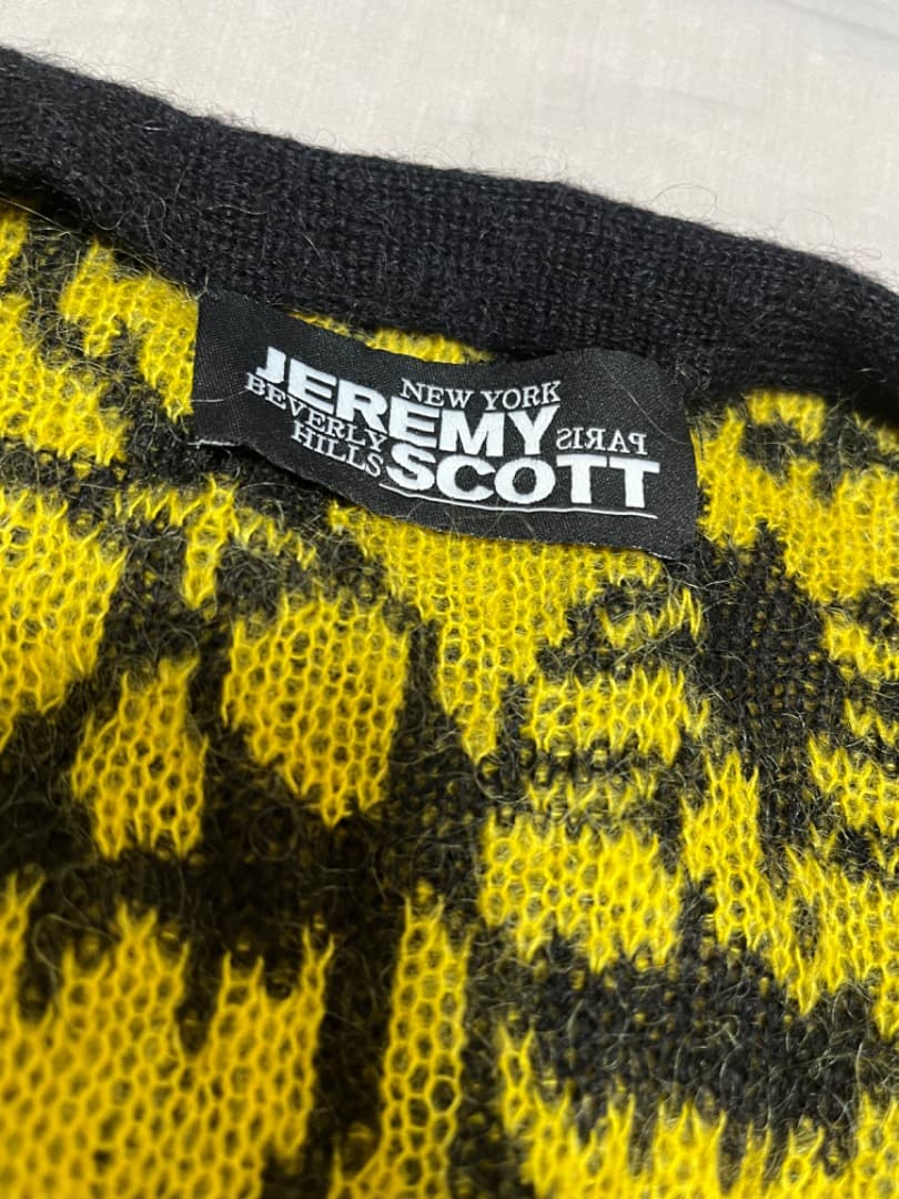 JEREMY SCOTT ジェレミースコット ドクロ柄 ノーカラージャケット