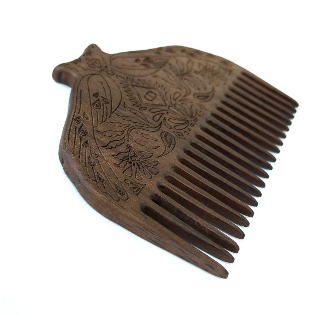 クリスチャンディオール ロゴ入り コーム くし ブラウン ウッド【美品】