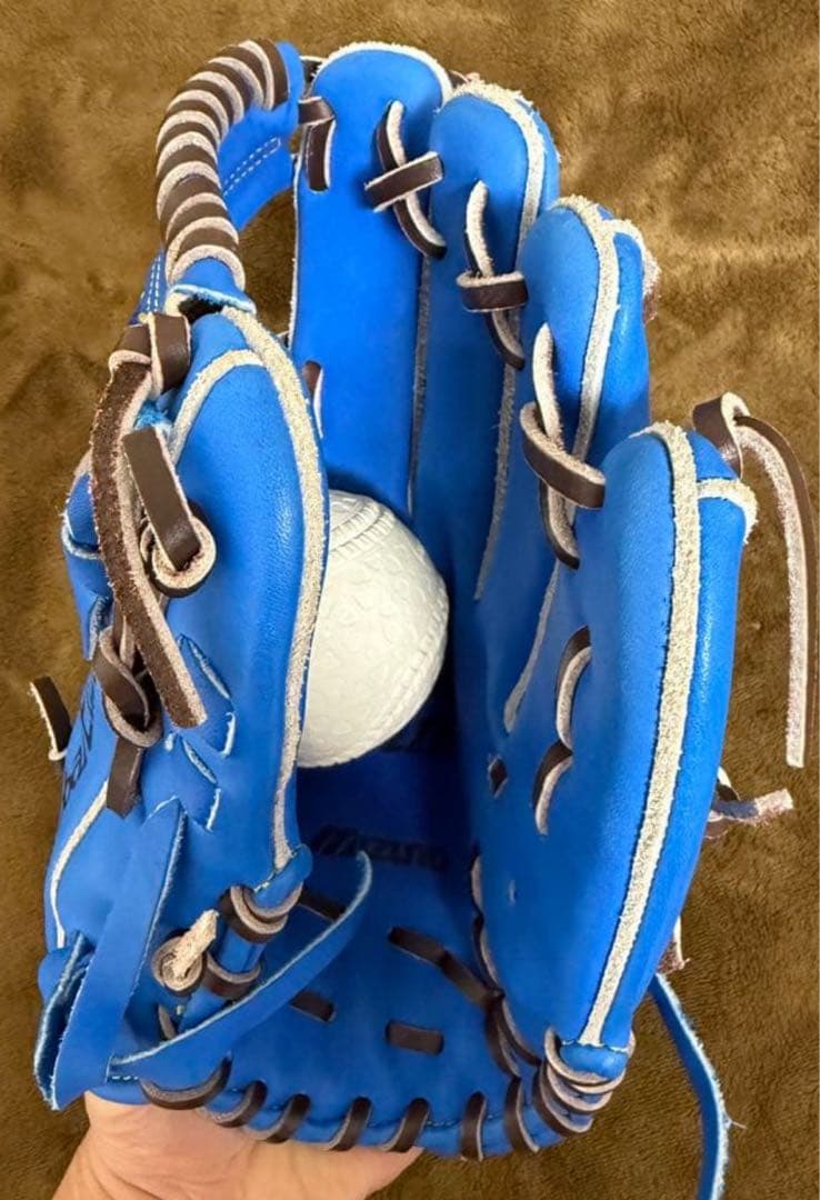 Mizuno Global Elite 軟式グローブ 青