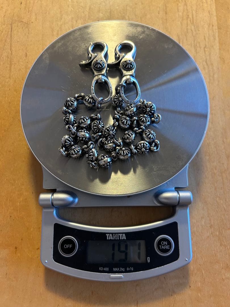 ダブルクリップ シルバーウォレットチェーン