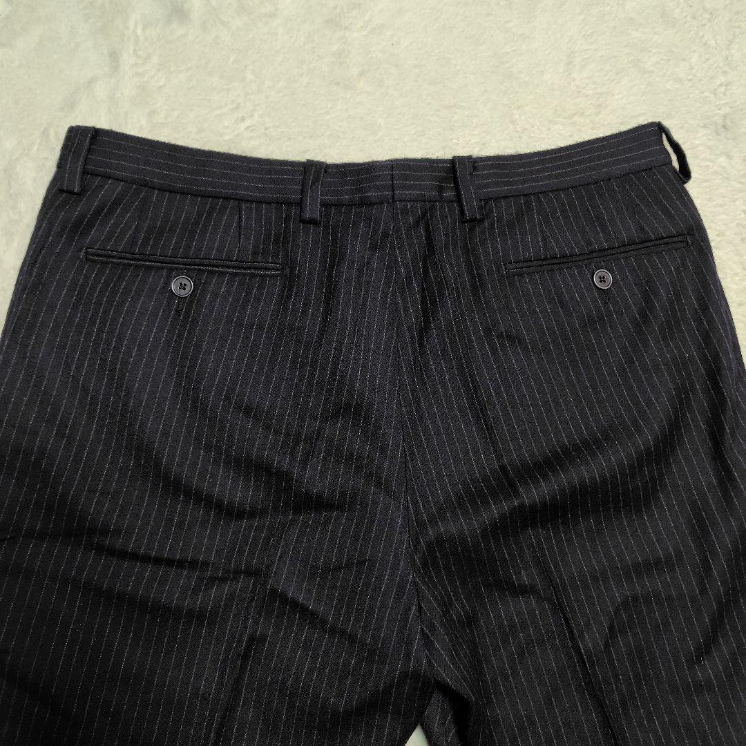 CANTARELLI カンタレリ スーツ セットアップ　52 黒 ストライプ