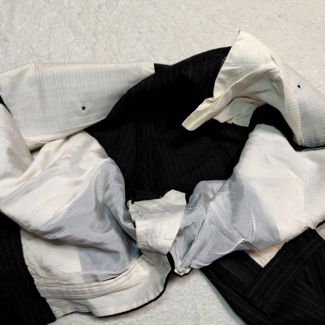 CANTARELLI カンタレリ スーツ セットアップ　52 黒 ストライプ