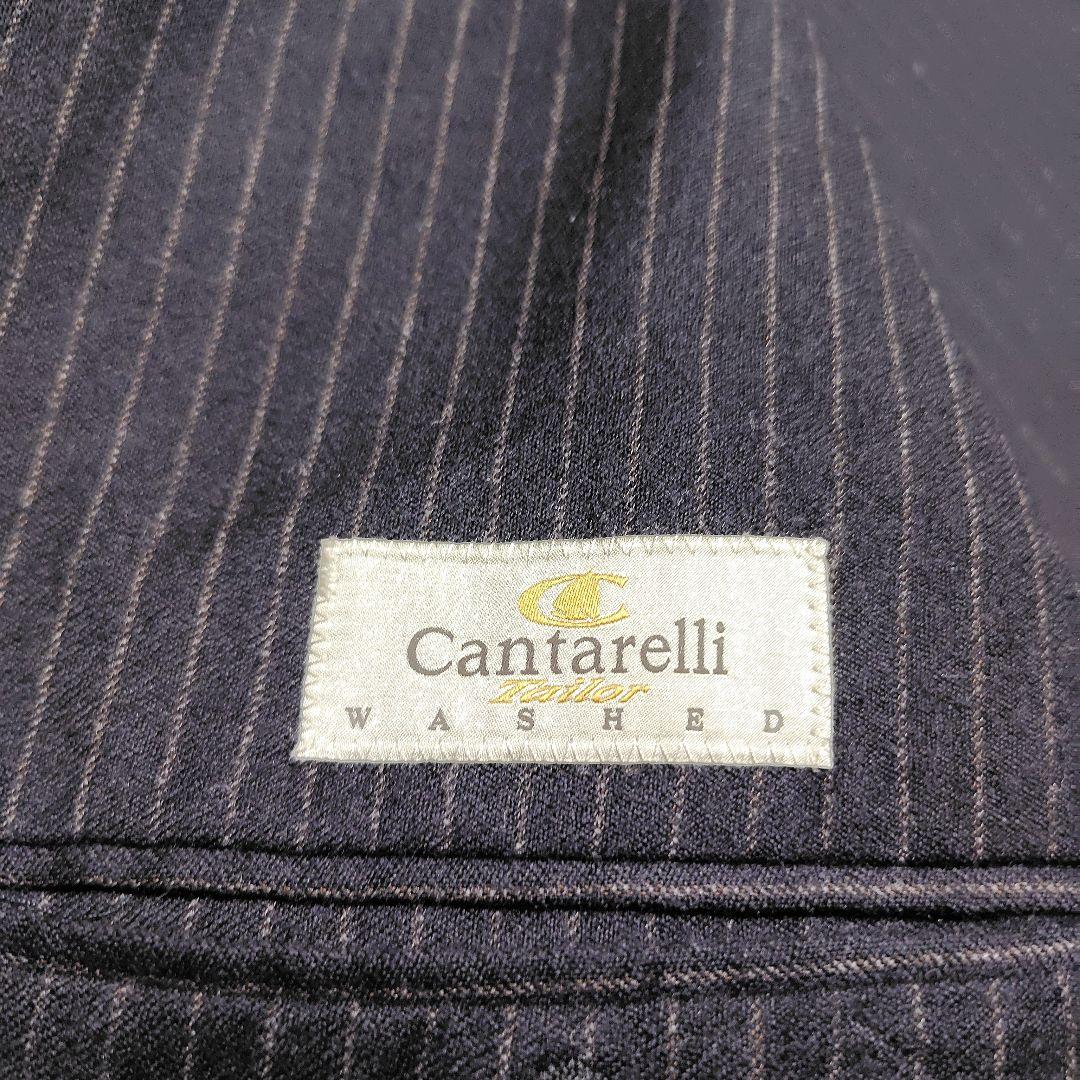 CANTARELLI カンタレリ スーツ セットアップ　52 黒 ストライプ