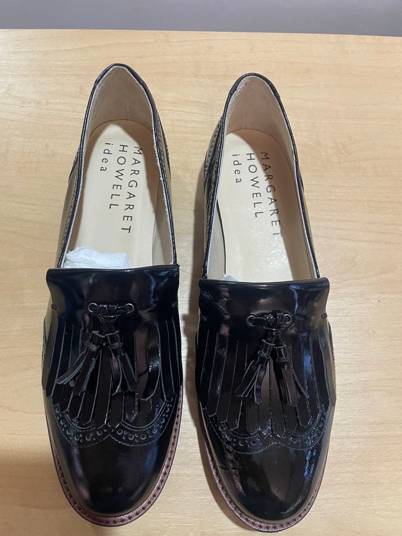 MARGARET HOWELL idea ブラックローファー 23cm