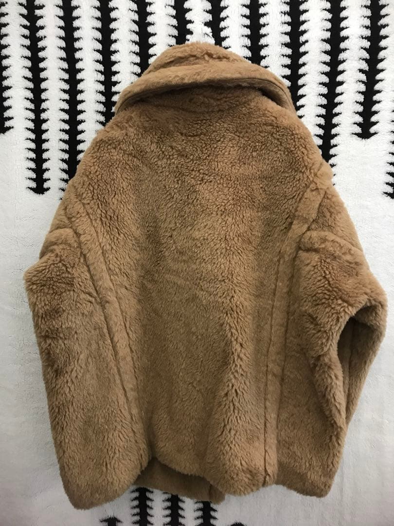 MaxMara ファーコート ダブルブレストキャメル