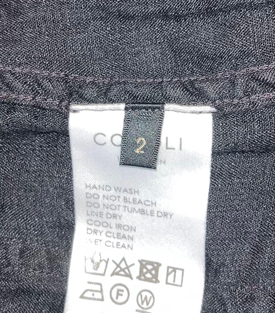 定価57200円 COMOLI リネンWクロス ドローストリングパンツシルク製品