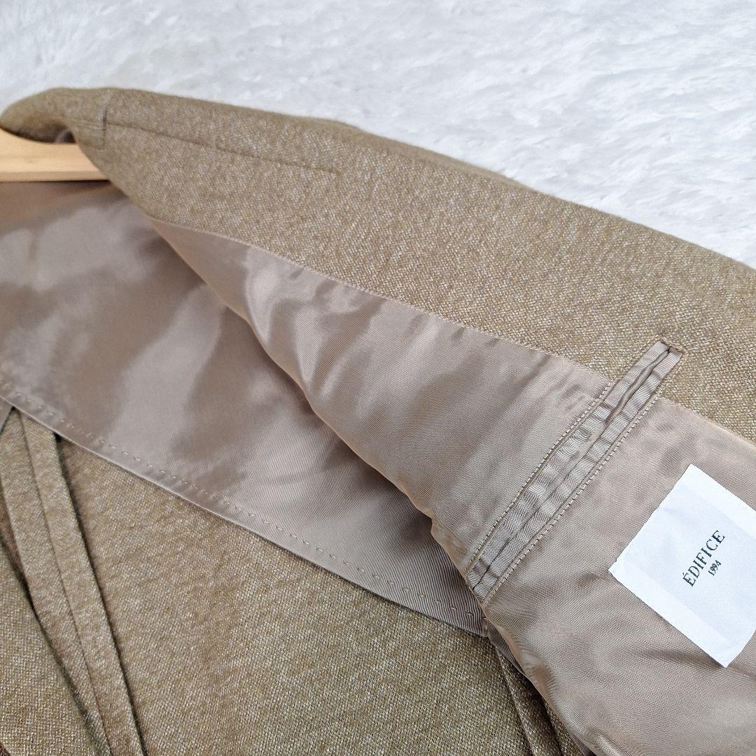 美品✨エディフィス　トラベルスーツ　ストレッチ　ブラウンカーキ　M