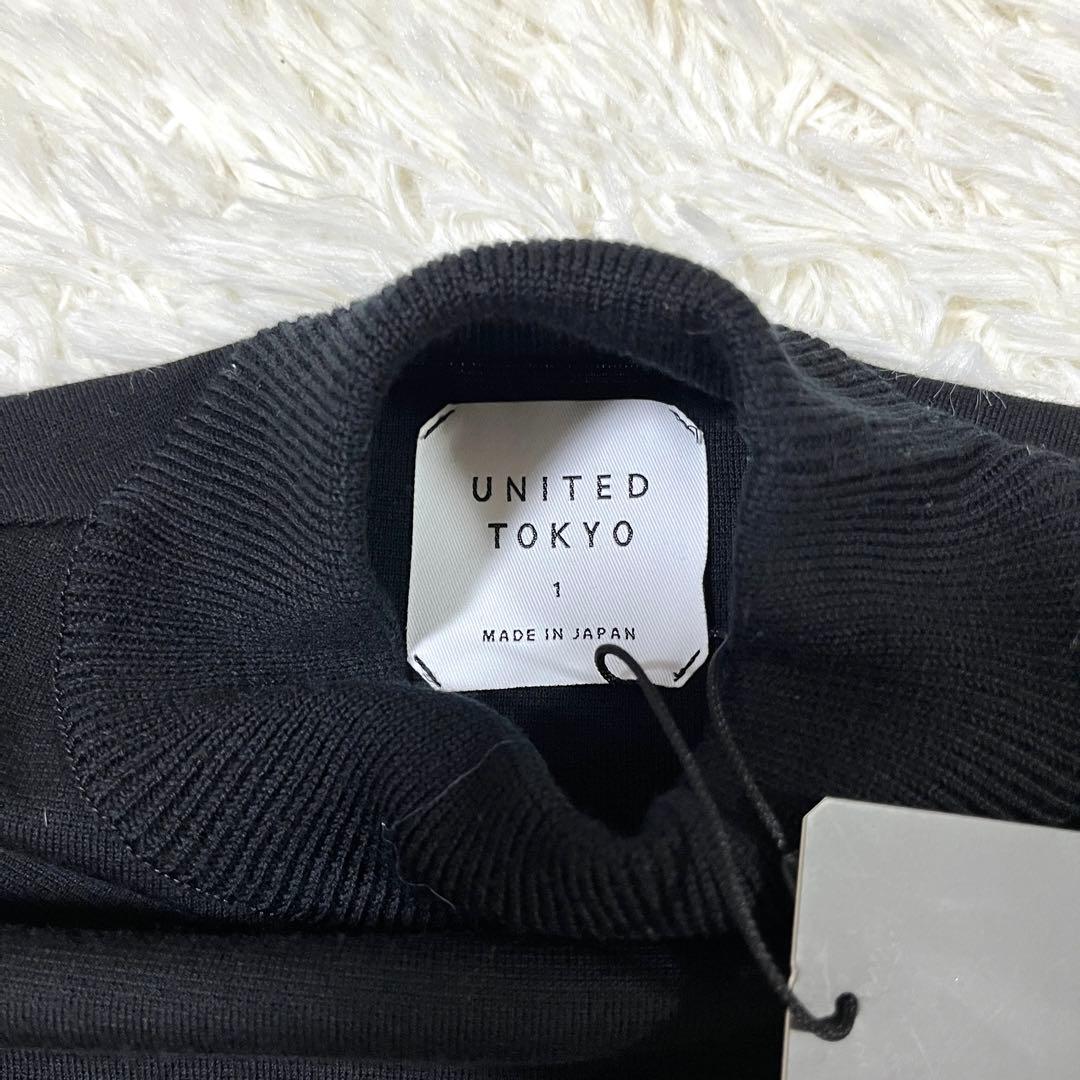 タグ付き✨UNITED TOKYO 18Gウールミラノリブモックニット ブラック