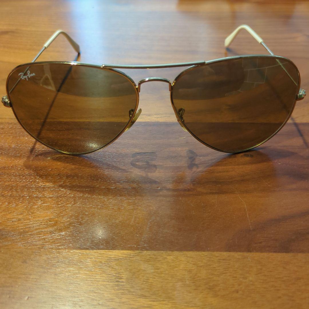 Ray-Ban RB3025 001/3Kゴールド アビエーター ミラーレンズ