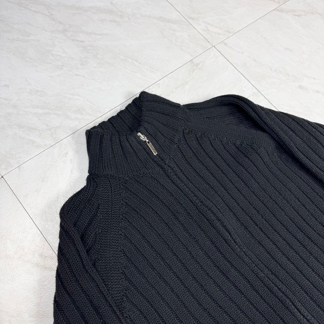 Jean Paul Gaultier ドライバーズニット フルジップ 46 黒