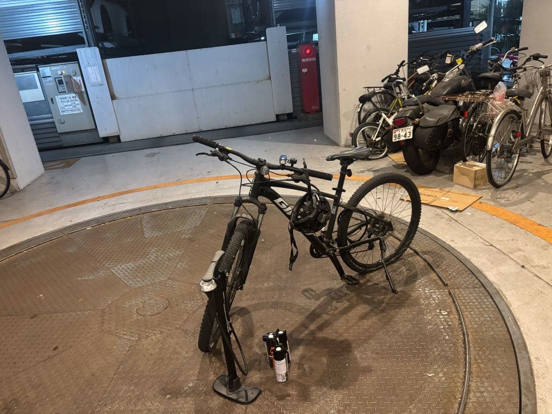 黒のマウンテンバイク 26インチ