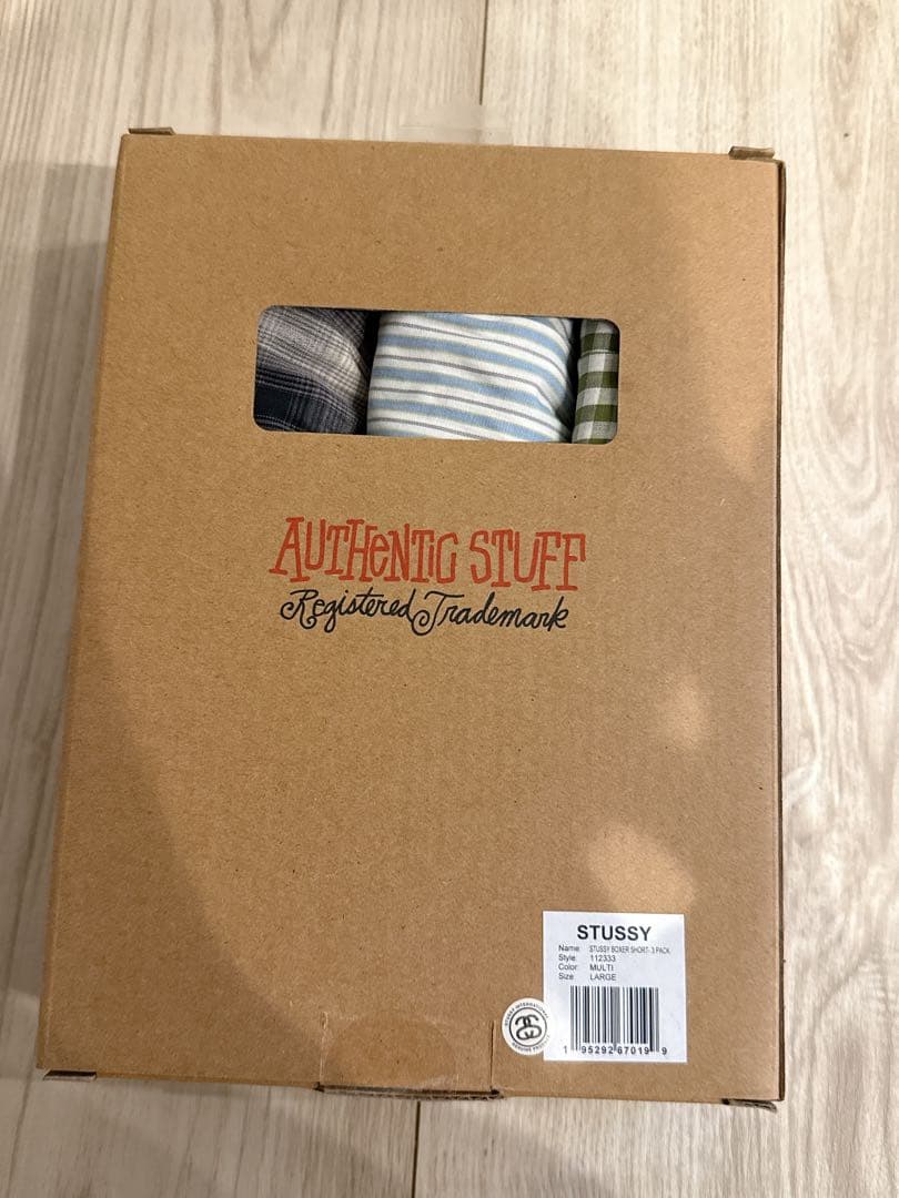 STUSSY ボクサーショーツ 3パック Lサイズ マルチ