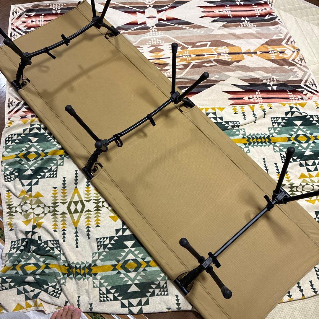 美品 WAQ ワック 2way フォールディングコット　TAN