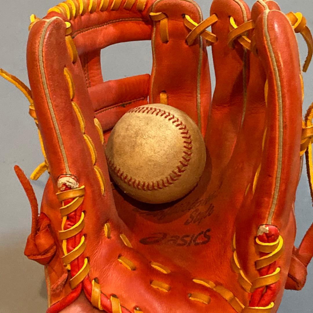 【少年軟式グローブ】アシックス オールラウンド 田中広輔モデル 即戦力 右投げ