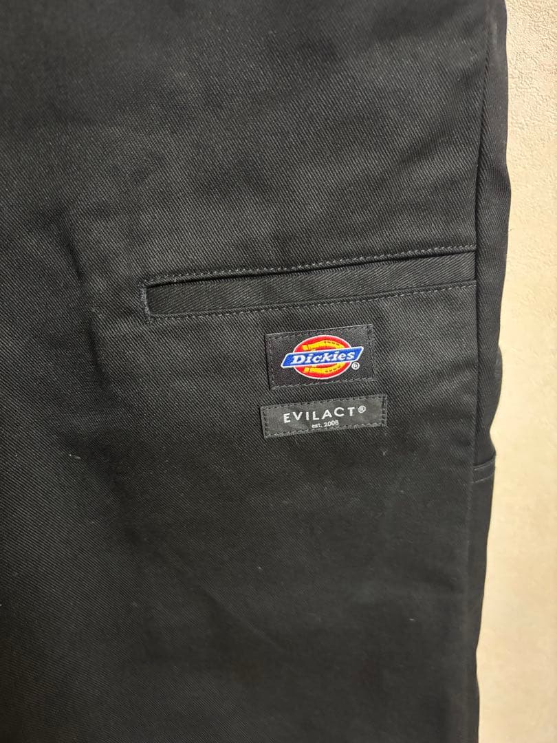 Dickies × Evilact 隠しポケット ダブルニーパンツ