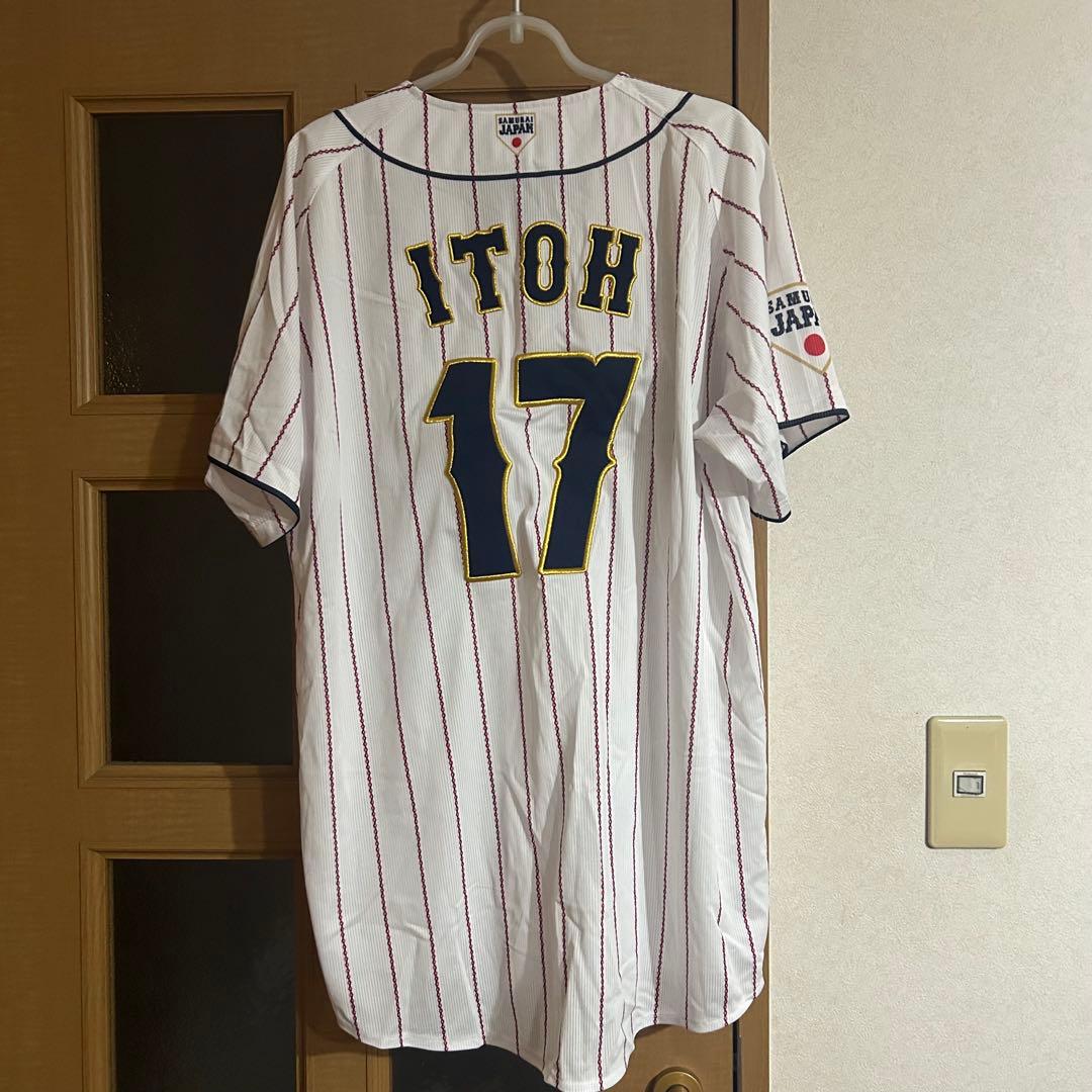 北海道日本ハムファイターズ 伊藤大海 ユニフォーム　侍　侍ジャパン