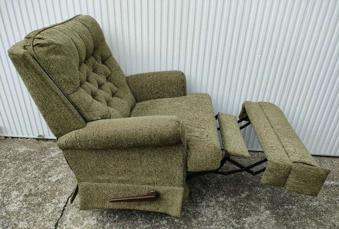 高級家具 LAZBOY レイジーボーイ オリーブグリーン リクライニングチェア