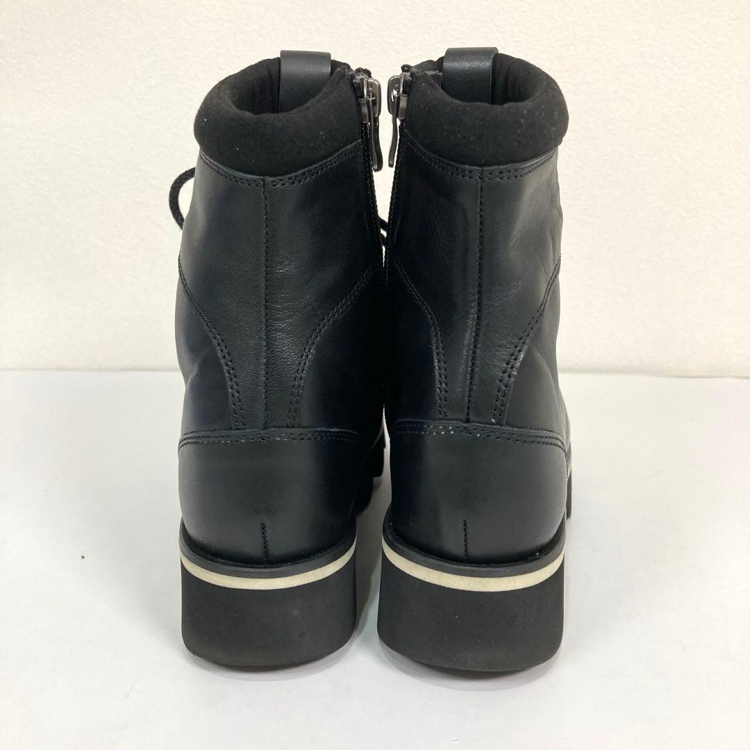 美品　サヤ SAYA レースアップ　ショートブーツ サイドジップ　日本製