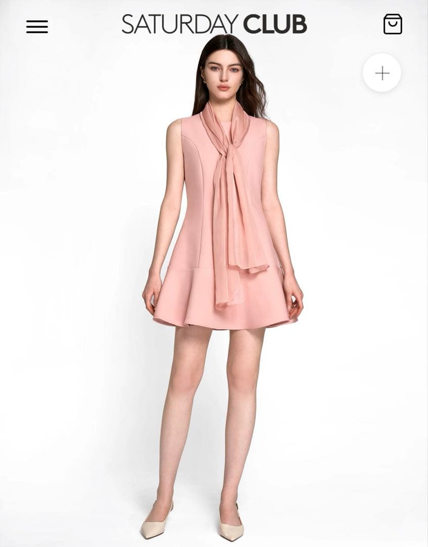 Saturday Club ノースリーブチュールツーウェイワンピース XXS